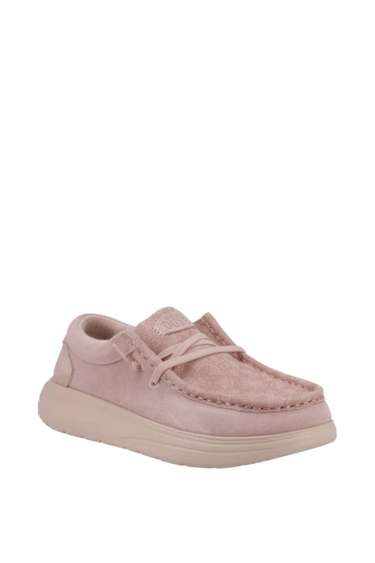 Image of HEYDUDE Womens Wendy COMF Shoe in Light Pink Size: 5 Light Pink Female 5