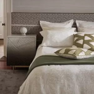 Image of Zoffany Tespi Kingsize Duvet Cover, Chalk