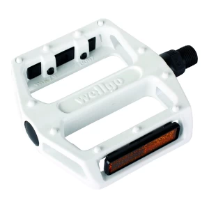 Image of Savage Platform BMX Pedals White 1/2