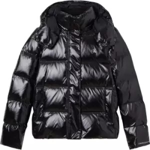 Image of Calvin Klein Jeans MW Shine Puffer Jacket - Black