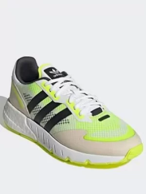 Image of adidas Originals Zx 1k Boost Shoes, White/Grey, Size 7, Men