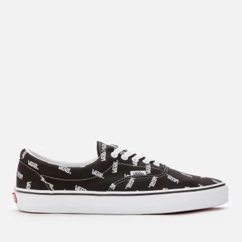 Image of Vans Mens Vans Print Era Trainers - Black/True White - UK 7