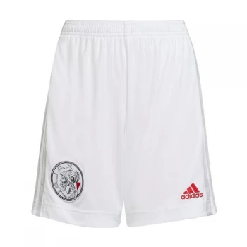 Image of adidas Ajax Amsterdam 2 half 2 Home Shorts Kids - White / Stone