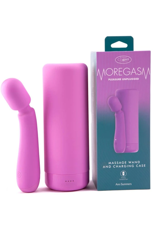 Image of Ann Summers Womens Moregasm+ Pleasure Unplugged Massage Wand in Pink Pink Female