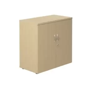 Image of Multi - Purpose Maple Wooden Cupboard with 2 Shelves - 800mm