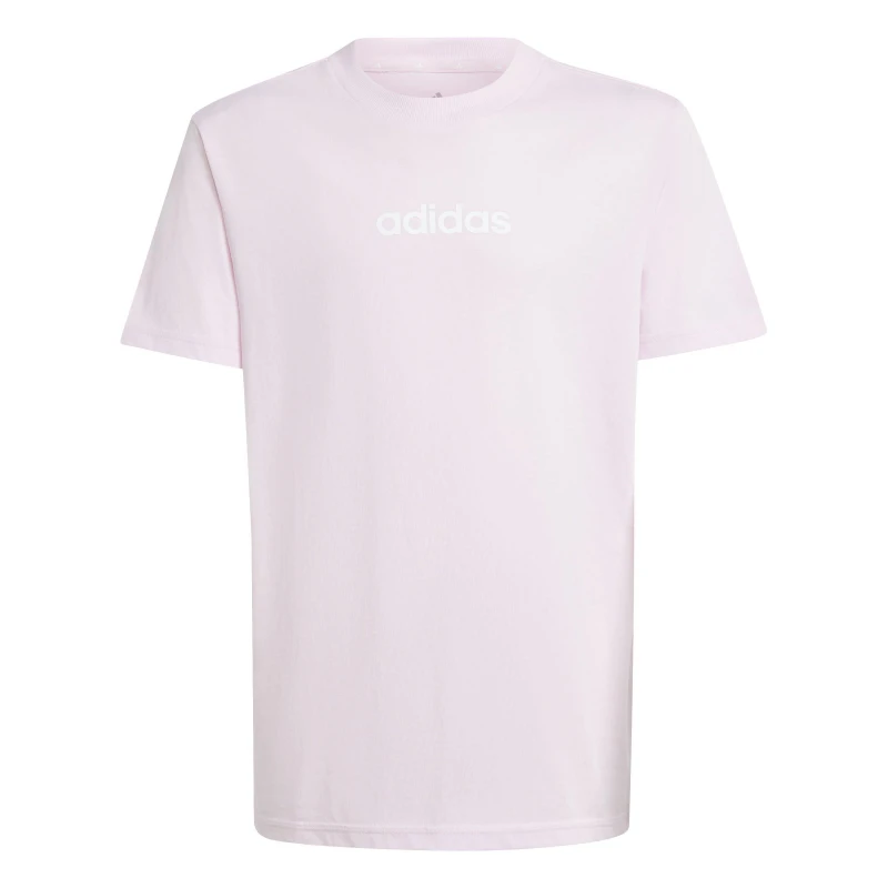 Image of adidas Girls Essentials Linear T-Shirt Pink Linear female 11-12 Years