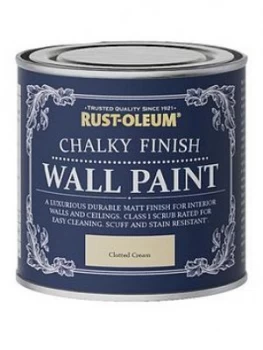 Image of Rust-Oleum Chalky Wall Paint Clotted Cream 125Ml