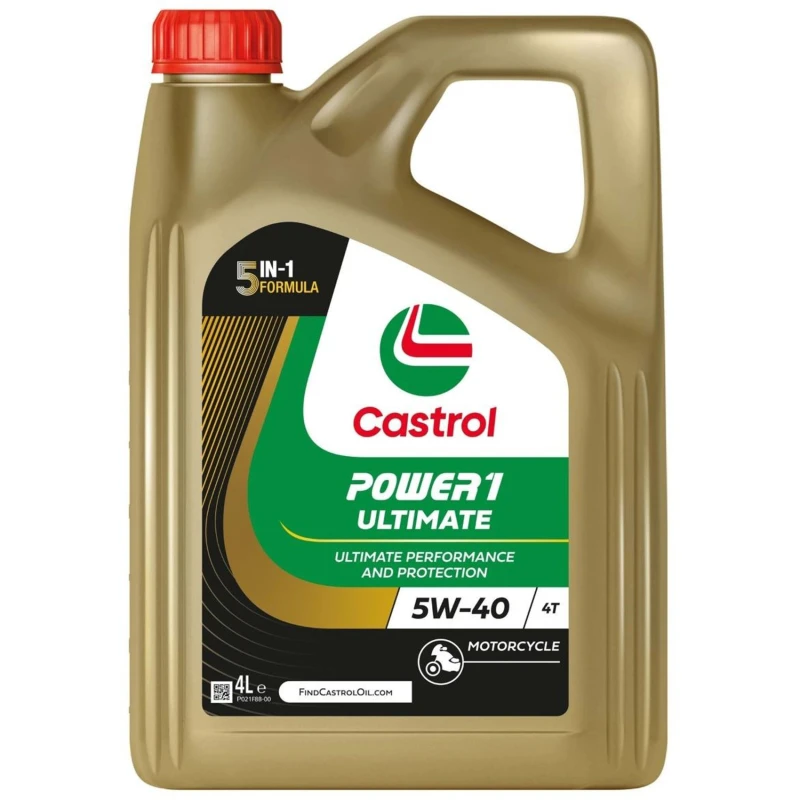 Image of Castrol 15FFA6 Engine oil Castrol POWER1 ULTIMATE 4T 5W-40 Capacity: 4l Engine Oil (1862)