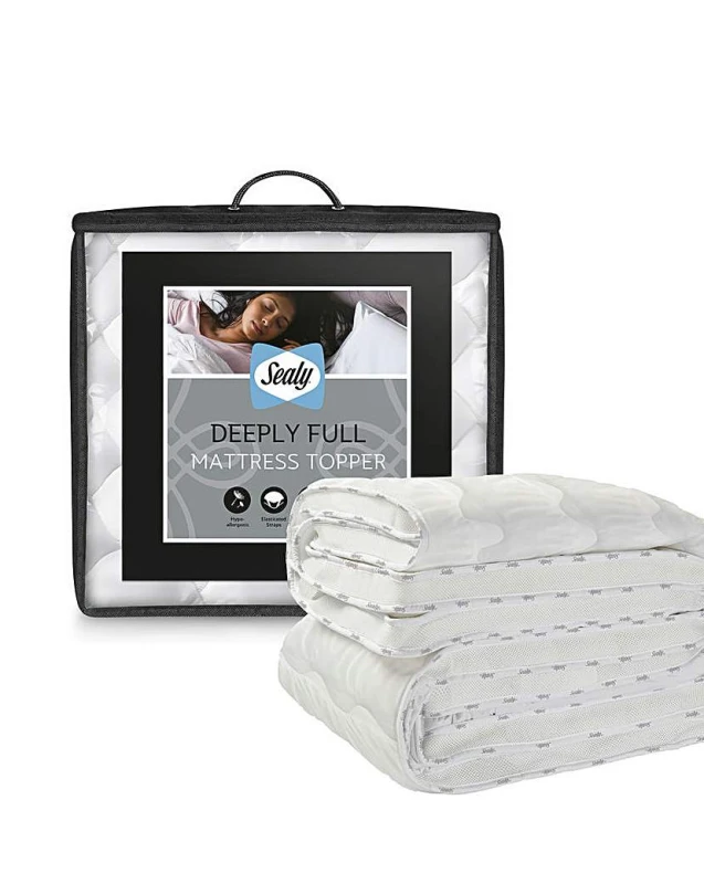 Image of Sealy Sealy Deeply Full Mattress Topper White - Sealy - Size: SINGLE White SINGLE XA43401