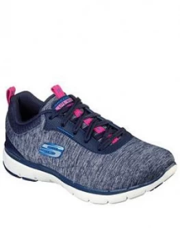 Image of Skechers Flex Appeal 3.0 Trainers - Navy