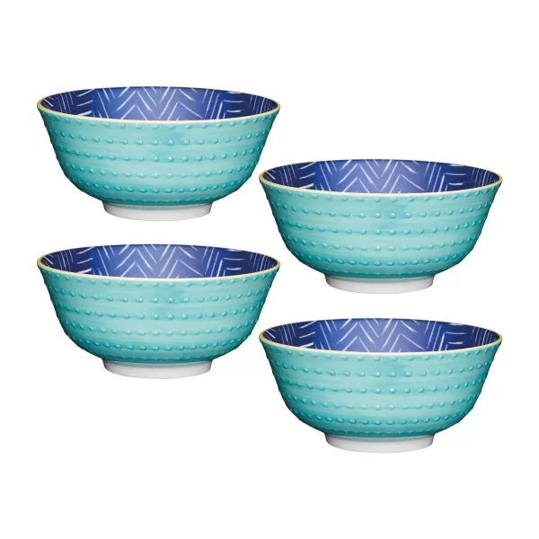 Image of Kitchencraft Spot Emboss Bowl 15.7cm, Blue