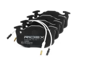 Image of RIDEX Brake pad set RENAULT 402B0292 7701202213,7701202227,7701202517 7701202710,7701202891,7701203635,7701203842,7701203969,7701205277,8671000104