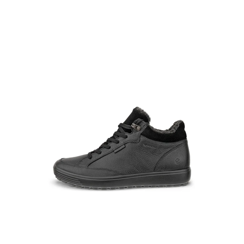 Image of Ecco Soft 7 Tred 450493 Oiled Nubuck Womens Comfort Trainers - Black - Size:UK 7.5