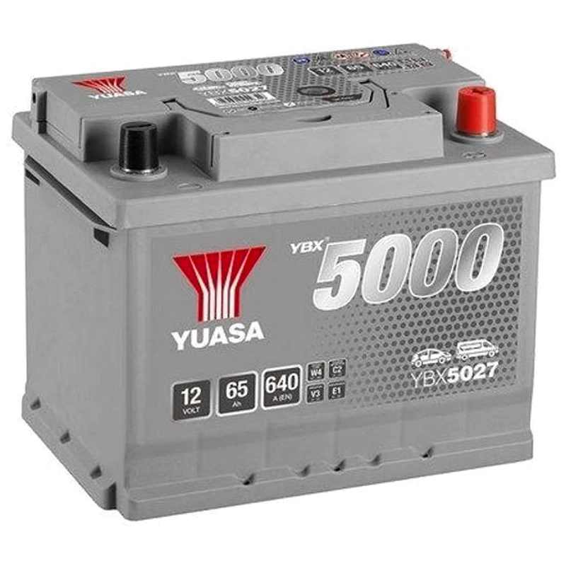 Image of YUASA YBX5027 Starter battery Battery Capacity: 65Ah Starter Battery (1)