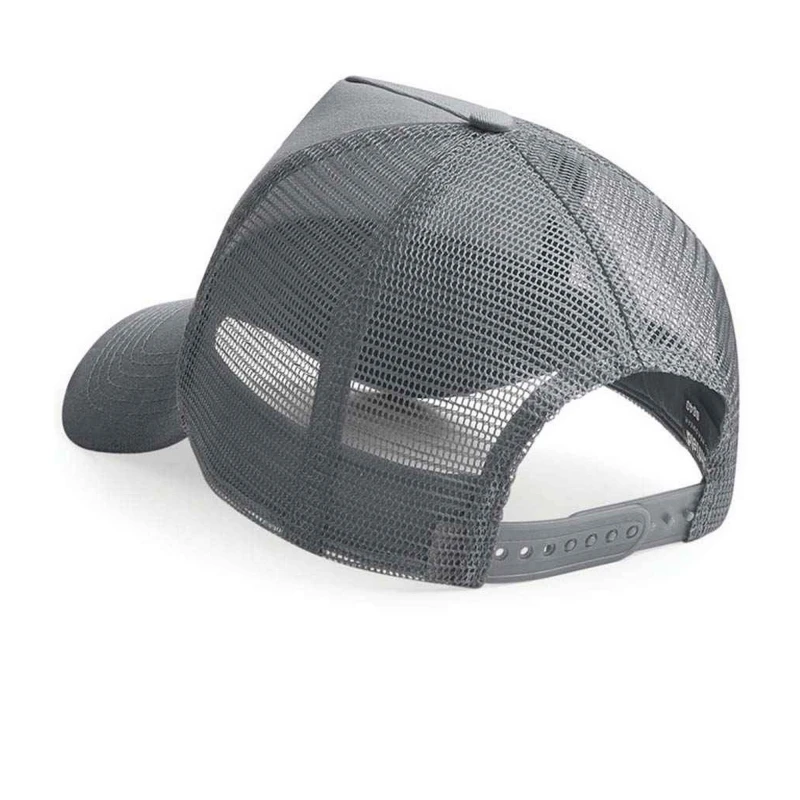 Image of Beechfield Beechfield Men Snapback Trucker Cap in Grey Grey One Size Male 5063527835734
