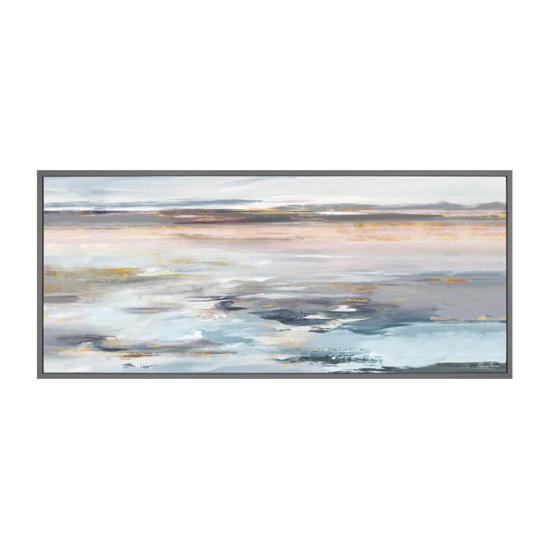Image of Even Tide By Valeria Mravyan Framed Print Grey