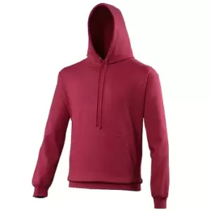 Image of Awdis Unisex College Hooded Sweatshirt / Hoodie (S) (Cranberry)