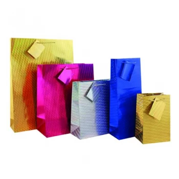 Image of Holographic Gift Bag Extra Large Pack of 12 FUNK1