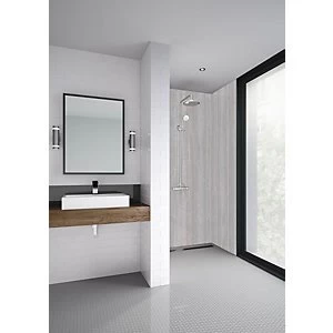 Image of Mermaid Elite Vieste Tongue & Groove Single Shower Panel 2420 x 1200mm