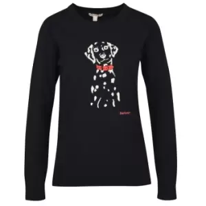Image of Barbour Womens Homeswood Knit Sweatshirt Black 14