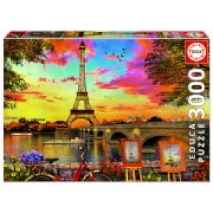 Image of Sunset in Paris Jigsaw Puzzle (3000 Pieces)