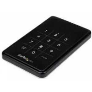 Image of StarTech 2.5" USB 3.0 Encrypted SATA III Hard Drive Enclosure