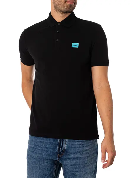 Image of HUGO Dereso232 Slim Polo Shirt Black M