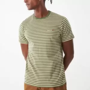 Image of Barbour Heritage Bilting Stripe Cotton-Jersey T-Shirt - S