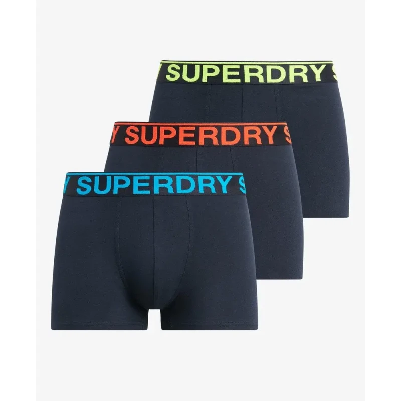 Image of Superdry Underpants Superdry (x3) Bleu Male M