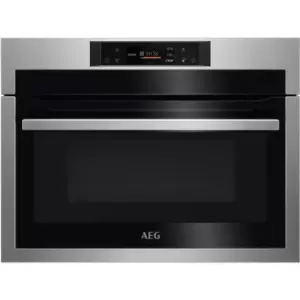 Image of AEG CombiQuick 43L 1000W Built-in Combi Microwave Oven - Stainless Steel