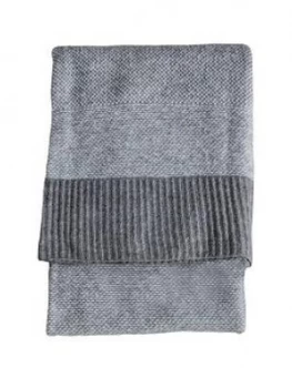 Image of Gallery Knitted Two-Tone Throw