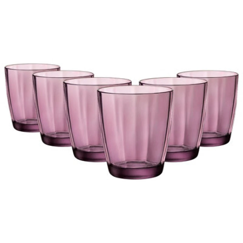 Image of Bormioli Rocco Pulsar Double Old Fashioned Glasses - 390Ml - Purple - Pack Of 6