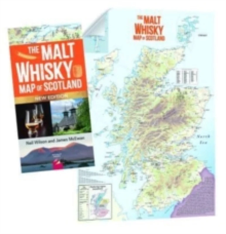 Image of The MALT WHISKY MAP OF SCOTLAND : Folded Map Sheet map, folded