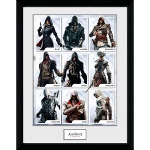 Image of Assassins Creed Compilation Characters Framed Collector Print
