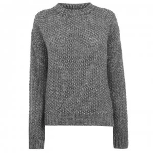 Image of SET Textured Knit Jumper - Grey Melan 9545