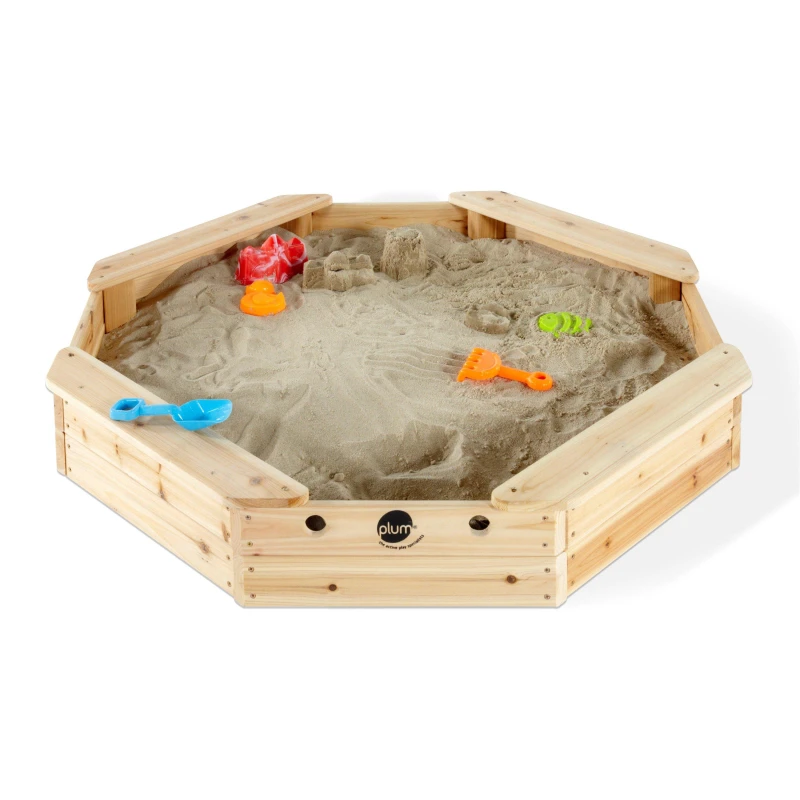 Image of Plum Play Plum Treasure Beach Wooden Sand Pit Natural unisex 100 x 110