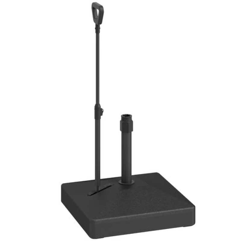 Image of Outsunny Garden Parasol Base Parasol Stand, Sand/Water Filled, Black Black