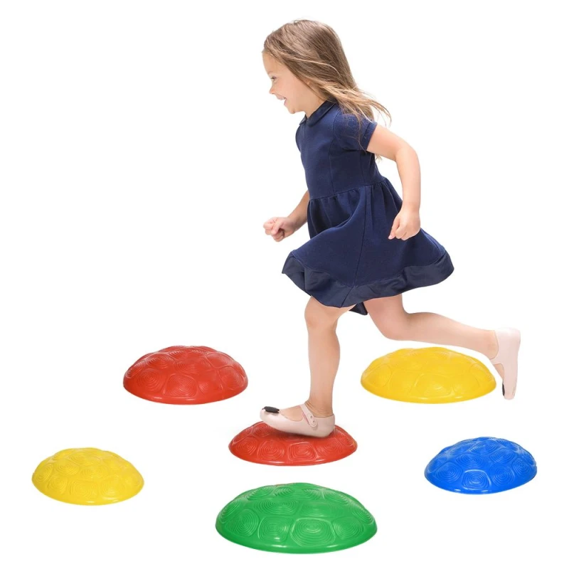 Image of ZONEKIZ Balance River Stones with Non-Slip Mats for Ages 3-8 Years Multi