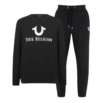 Image of True Religion Crew Pullover Tracksuit - Blue