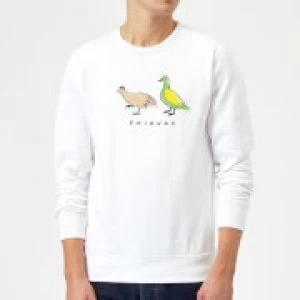 Image of Friends The Chick And The Duck Sweatshirt - White - L