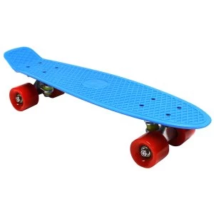 Image of Charles Bentley 22" Retro Cruiser Plastic Skateboard Blue