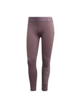 Image of Adidas Alphaskin 7/8 Leggings - Purple