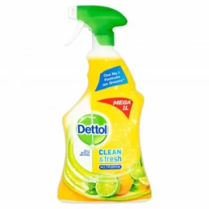 Image of Dettol Power and Fresh Lemon and Lime Burst Multi Purpose Spray 1L