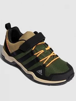 Image of adidas Kids Unisex Terrex AX2R Comfort Shoes - Khaki/Black, Khaki/Black, Size 10