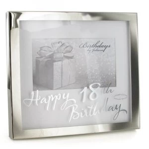 Image of 6" x 4" - Birthdays by Juliana Silverplated Box Frame - 18th
