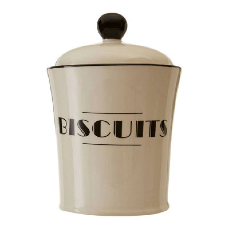 Image of Premier Housewares Maison by Premier Broadway Biscuits Jar White unisex