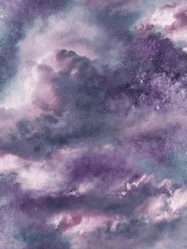 Image of Arthouse Diamond Galaxy Purple Wallpaper