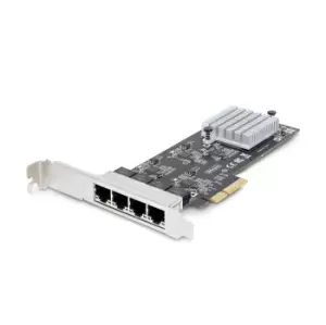 Image of StarTech.com 4-Port 2.5Gbps NBASE-T PCIe Network Card, Intel...