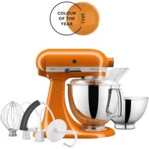 Image of KitchenAid 5KSM175PSBHY 4.8 Litre Artisan Tilt-Head Mixer in Honey