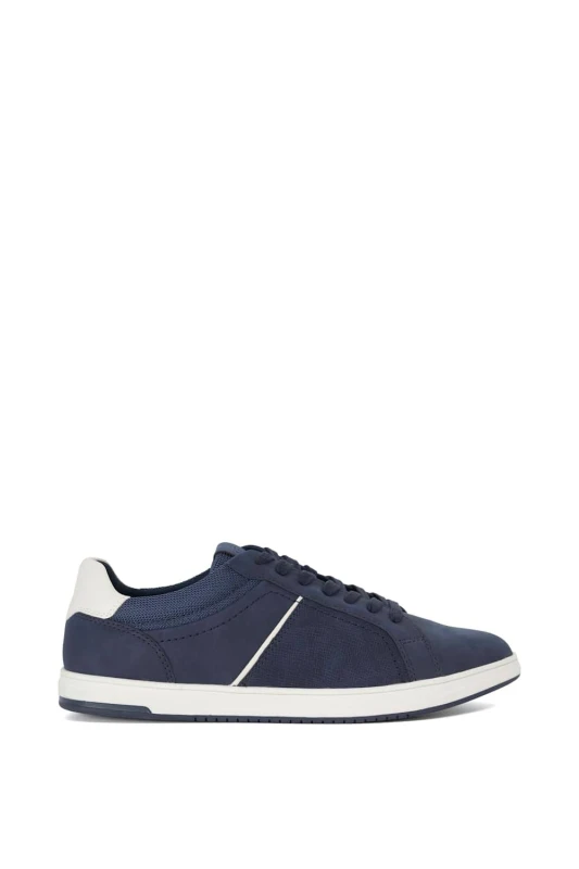 Image of Dune London Mens 'Tazzy' Trainers in Navy Size: 9 Navy Male 9